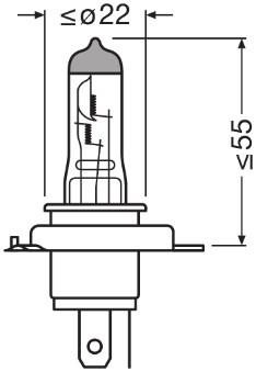 OSRAM 64193CLC Číslo výrobce: H4. EAN: 4052899287549.