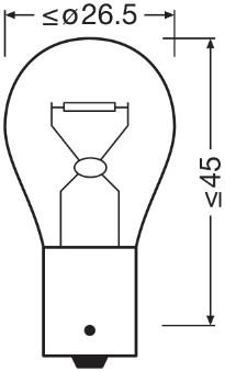 OSRAM 7506 Číslo výrobce: P21W. EAN: 4050300524849.