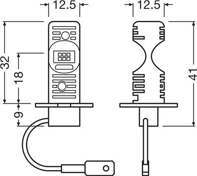OSRAM 64151DWESY-2HB Číslo výrobce: H3 LED. EAN: 4062172398053.