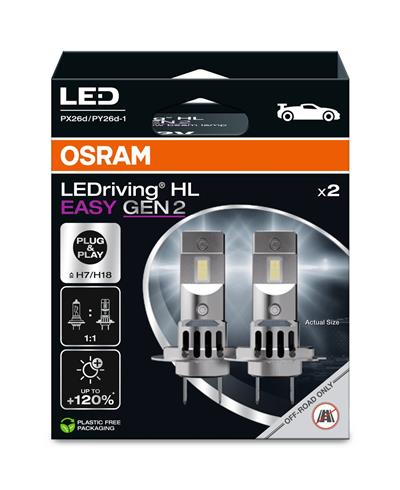 OSRAM 64210DWESY2-2HB Číslo výrobce: H7 LED / H18 LED. EAN: 4062172406932.