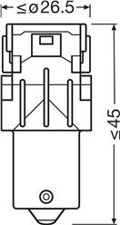 OSRAM 7506DRP-2BL - Žárovka, brzdové svělo