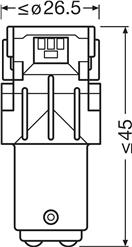 OSRAM 7528DWP-2BL - Žárovka, brzdové svělo