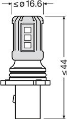 OSRAM 828DWP-1BL - Žárovka, brzdové svělo