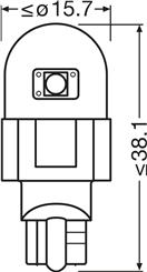 OSRAM 921DWP-2BL - Žárovka, dveřní světlo