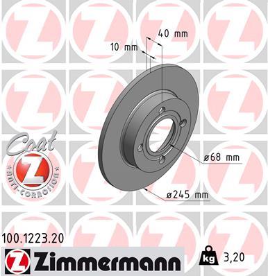 ZIMMERMANN 100.1223.20 EAN: 4250238762102.