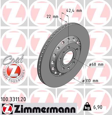 ZIMMERMANN 100.3311.20 EAN: 4250238718222.