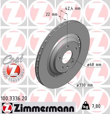 ZIMMERMANN 100.3336.20 EAN: 4250238720584.