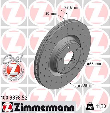 ZIMMERMANN 100.3378.52 EAN: 4250238767190.