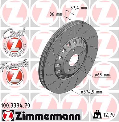 ZIMMERMANN 100.3384.70 EAN: 4250238778585.