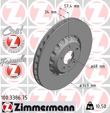 ZIMMERMANN 100.3386.75 EAN: 4250238779667.