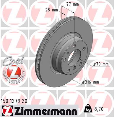ZIMMERMANN 150.1279.20 EAN: 4250238763086.