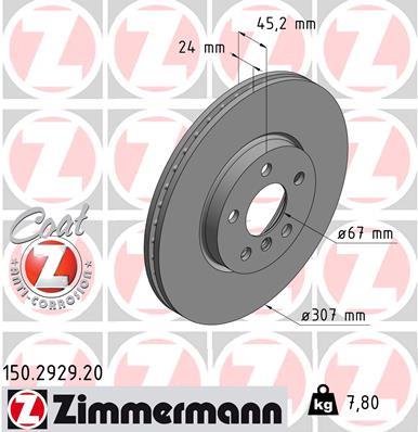 ZIMMERMANN 150.2929.20 EAN: 4250238764489.