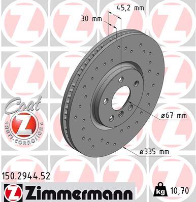 ZIMMERMANN 150.2944.52 EAN: 4250238776536.