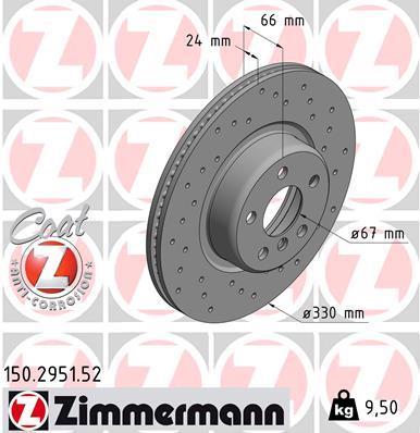 ZIMMERMANN 150.2951.52 EAN: 4250238776611.
