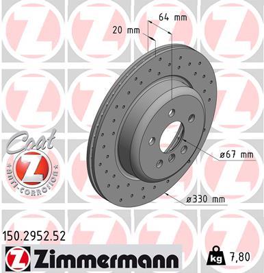 ZIMMERMANN 150.2952.52 EAN: 4250238776659.