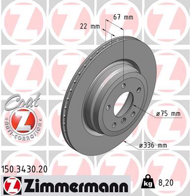 ZIMMERMANN 150.3430.20 EAN: 4250238718710.