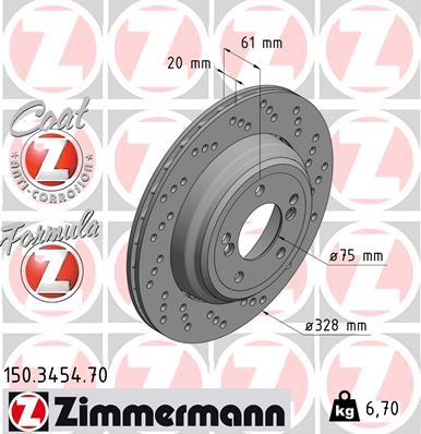 ZIMMERMANN 150.3454.70 EAN: 4250238741886.
