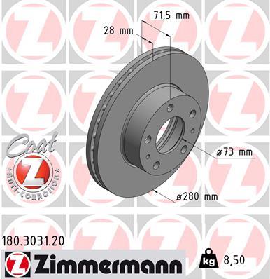 ZIMMERMANN 180.3031.20 EAN: 4250238768371.