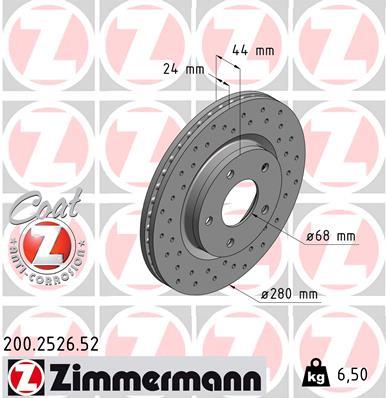 ZIMMERMANN 200.2526.52 EAN: 4250238758655.