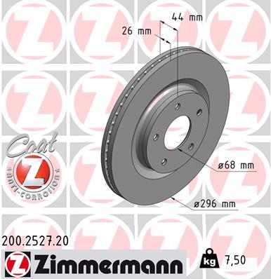 ZIMMERMANN 200.2527.20 EAN: 4250238755074.