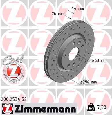 ZIMMERMANN 200.2534.52 EAN: 4250238765547.