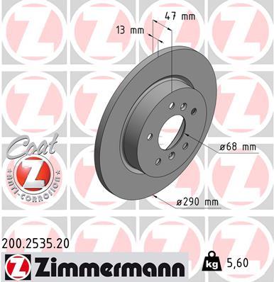 ZIMMERMANN 200.2535.20 EAN: 4250238762652.