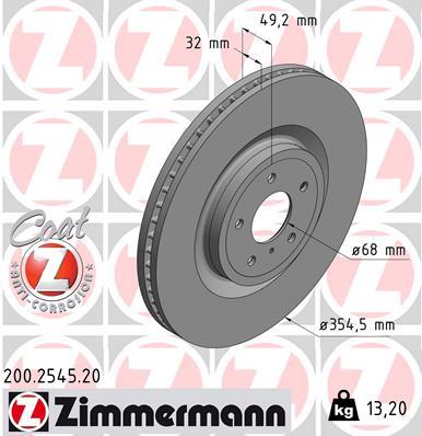 ZIMMERMANN 200.2545.20 EAN: 4250238785583.