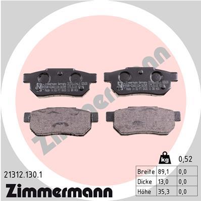 ZIMMERMANN 21312.130.1 Číslo výrobce: 21312. EAN: 4250238734345.