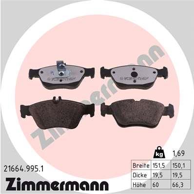 ZIMMERMANN 21664.995.1 Číslo výrobce: 21664. EAN: 4250238778691.