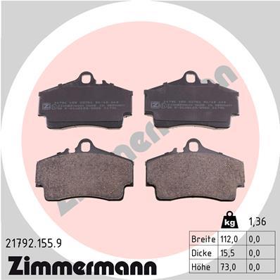 ZIMMERMANN 21792.155.9 Číslo výrobce: 21792. EAN: 4250238747901.