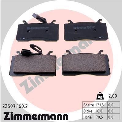 ZIMMERMANN 22507.160.2 Číslo výrobce: 22507. EAN: 4250238782551.