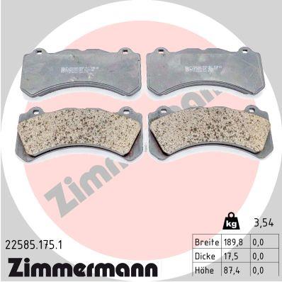 ZIMMERMANN 22585.175.1 Číslo výrobce: 22585. EAN: 4250238787884.