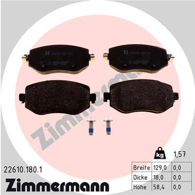 ZIMMERMANN 22610.180.1 Číslo výrobce: 22610. EAN: 4250238781158.