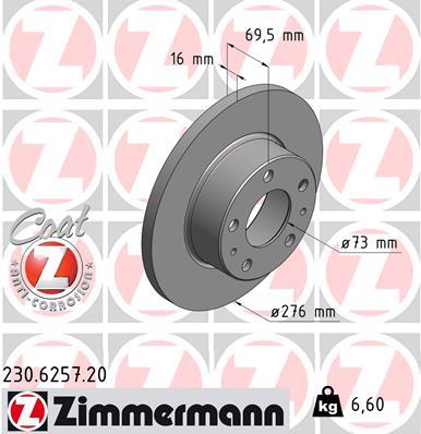 ZIMMERMANN 230.6257.20 EAN: 4250238763581.