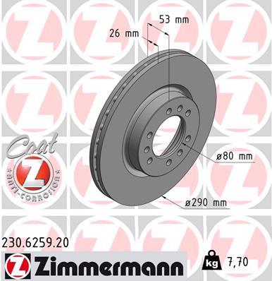 ZIMMERMANN 230.6259.20 EAN: 4250238768555.