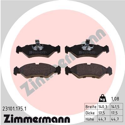 ZIMMERMANN 23101.175.1 Číslo výrobce: 23101. EAN: 4250238737100.