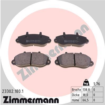 ZIMMERMANN 23302.180.1 Číslo výrobce: 23302. EAN: 4250238737827.