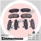 ZIMMERMANN 23891.170.1 - Sada brzdových destiček, vždy 4 kusy v sadě