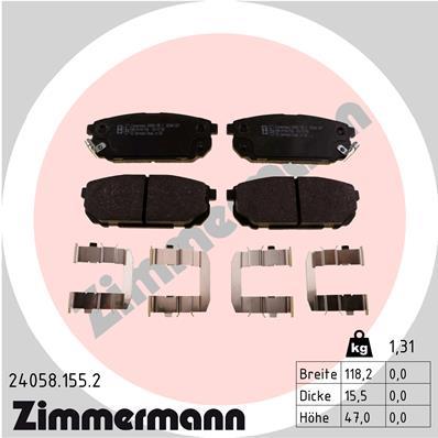 ZIMMERMANN 24058.155.2 Číslo výrobce: 23993. EAN: 4250238761242.