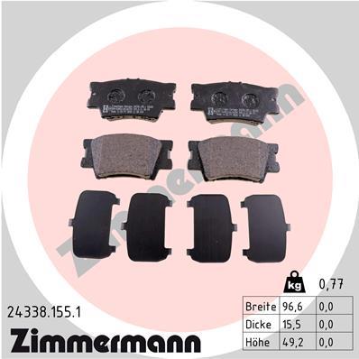 ZIMMERMANN 24338.155.1 Číslo výrobce: 24338. EAN: 4250238757825.