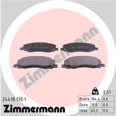 ZIMMERMANN 24418.170.1 Číslo výrobce: 24418. EAN: 4250238750178.