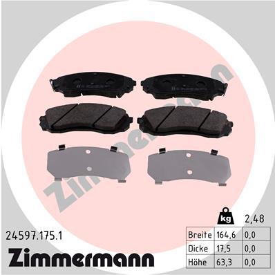 ZIMMERMANN 24597.175.1 Číslo výrobce: 24597. EAN: 4250238753995.