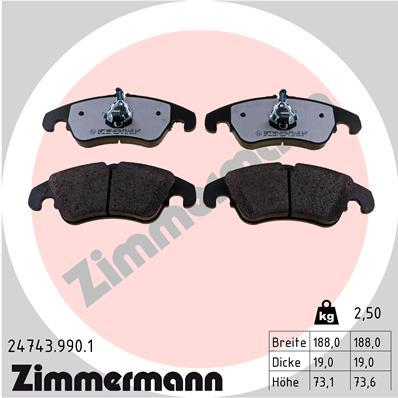 ZIMMERMANN 24743.990.1 Číslo výrobce: 24408. EAN: 4250238782858.