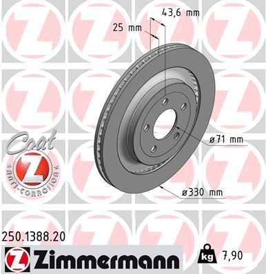 ZIMMERMANN 250.1388.20 EAN: 4250238767961.