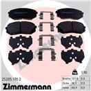 ZIMMERMANN 25205.170.2 - Sada brzdových destiček, vždy 4 kusy v sadě