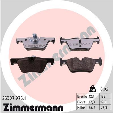 ZIMMERMANN 25307.975.1 Číslo výrobce: 25307. EAN: 4250238779544.