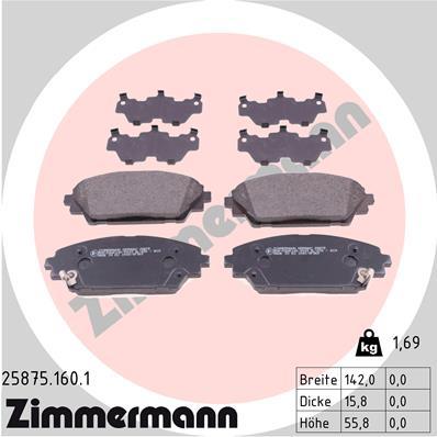 ZIMMERMANN 25875.160.1 Číslo výrobce: 25875. EAN: 4250238766537.