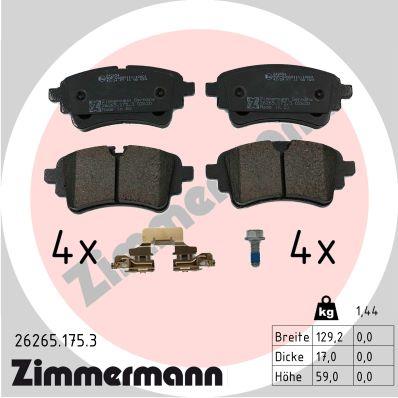 ZIMMERMANN 26265.175.3 Číslo výrobce: 26265. EAN: 4250238792147.