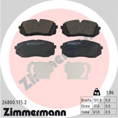 ZIMMERMANN 26800.175.2 Číslo výrobce: 26800. EAN: 4250238791508.