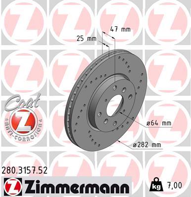 ZIMMERMANN 280.3157.52 EAN: 4250238750857.